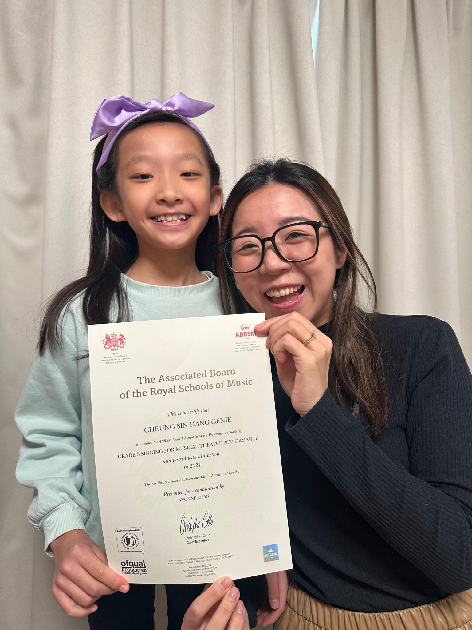 Genie, Grade 3 Distinction