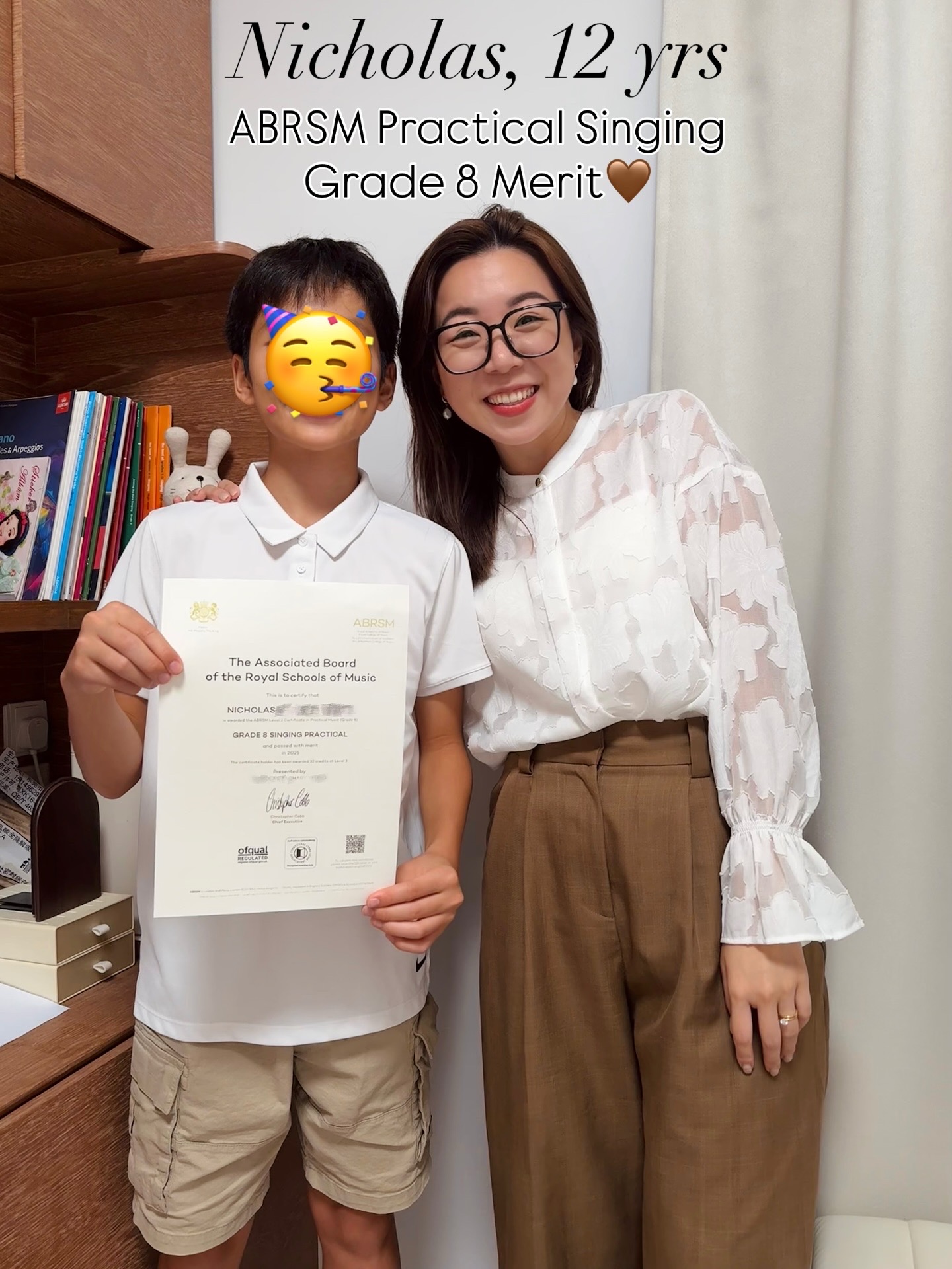 Nicholas, Grade 8 Merit